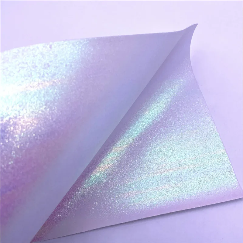 Synthetic Holographic Faux Leather For Shoes Bags Hair Bows