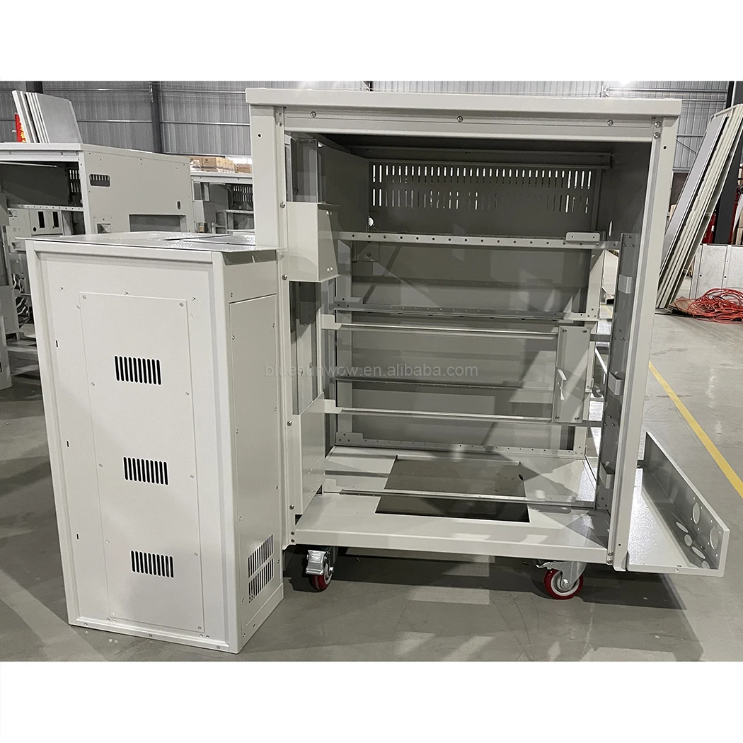 Custom Telecom Battery Charging Bts Cabinet Chassis Cabinet Shelter Telecom Server Room Cold-rolled Steel Plate Cabinets