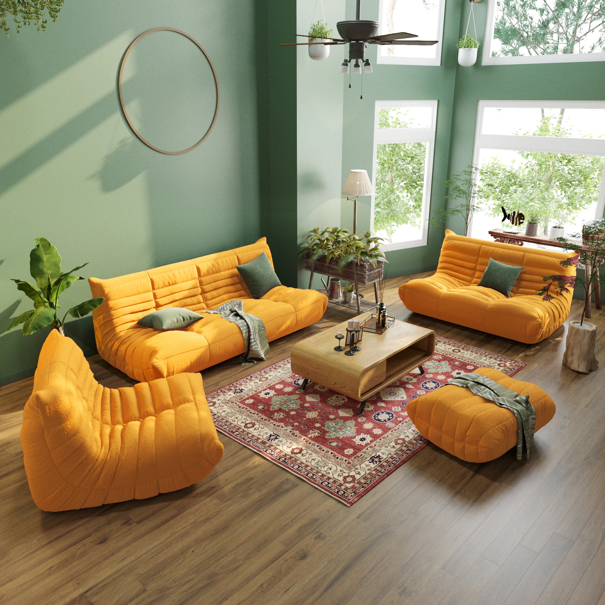 Customizable Nordic Teddy Lazy Sofa Ergonomics Chair Comfy Bean Bag Sleeper