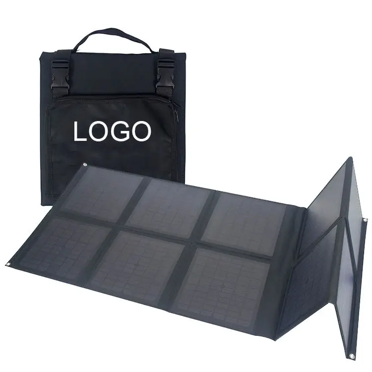 High efficiency 100w Portable Foldable Monocrystalline Silicon 100 Watt Folding Solar Panel With Adapter Cord