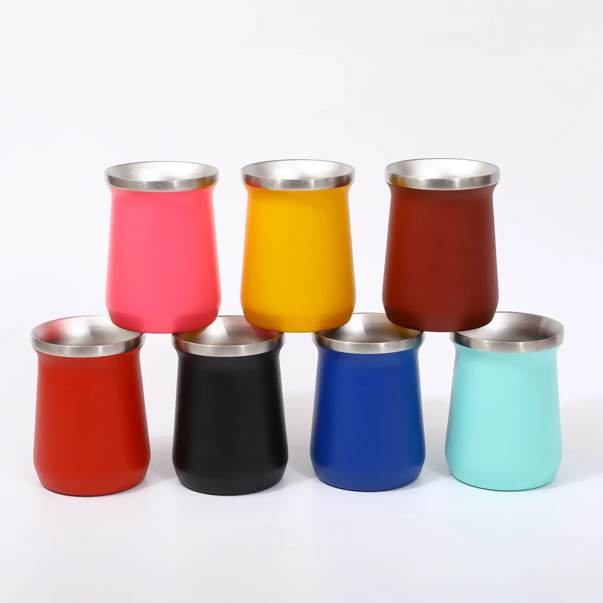 Креативная чашка из нержавеющей стали с вакуумной изоляцией, 8 унций