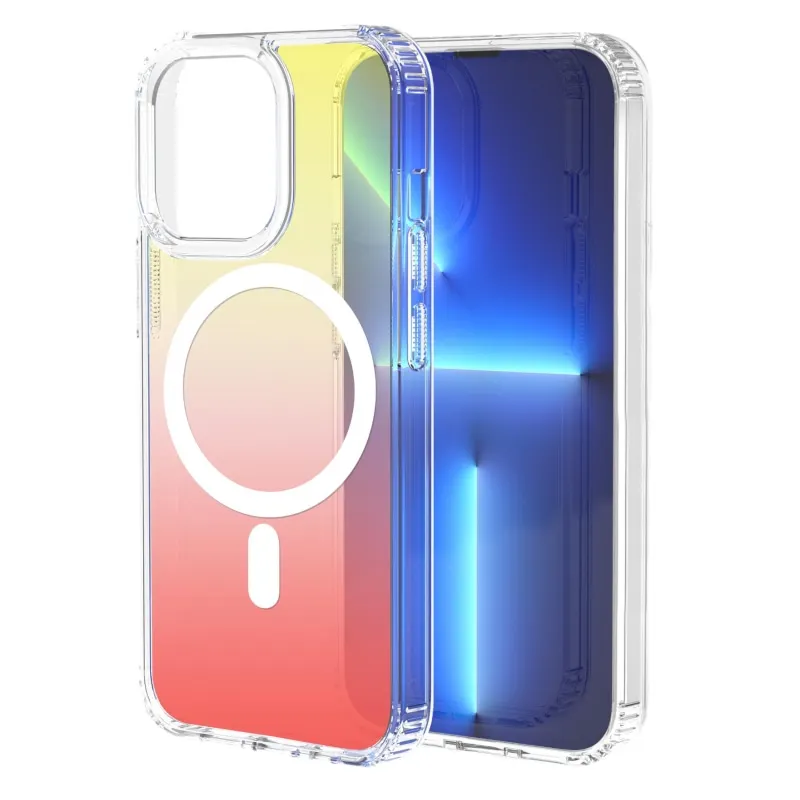 OMEVE Space MagSafe Compatible Gradient Color Case for iPhone 15 Pro Max 14 Pro 13 12 11 Clear Gel Bumper Drop Protection Case