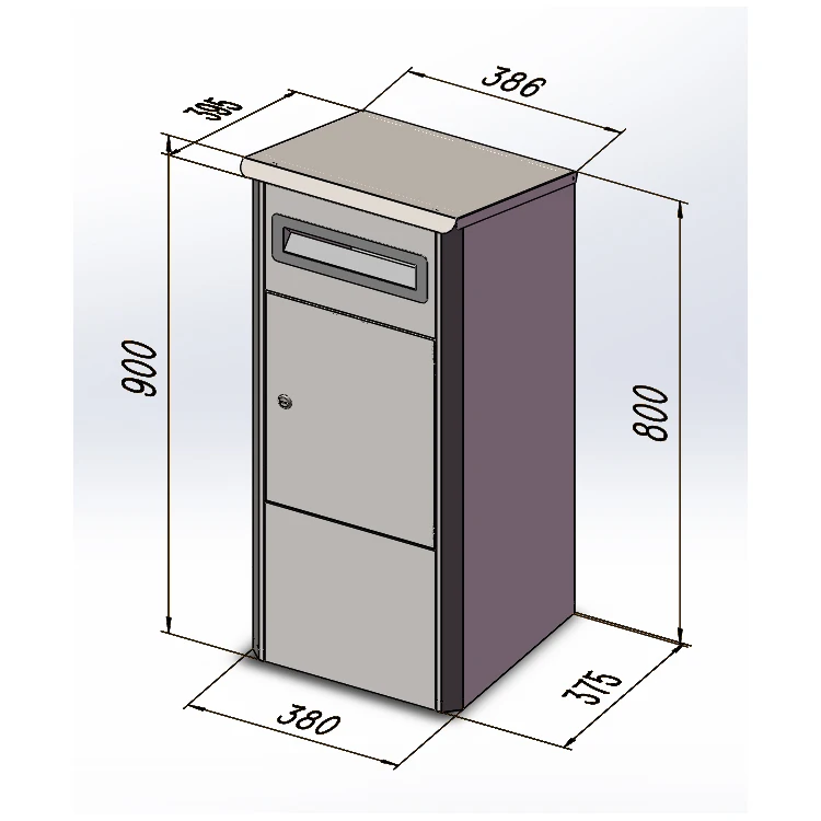 modern metal mailbox custom standing post box locked metal mailboxes office mailbox