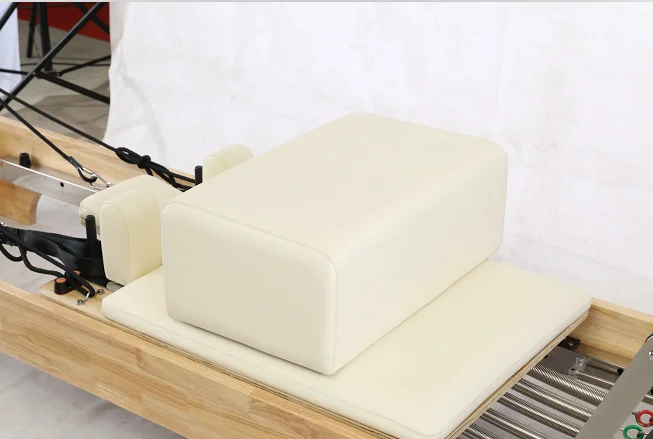 Body Building Gym Home Fitness Equipment custom exercises Oak wooden white leather core yoga Reformer pilates