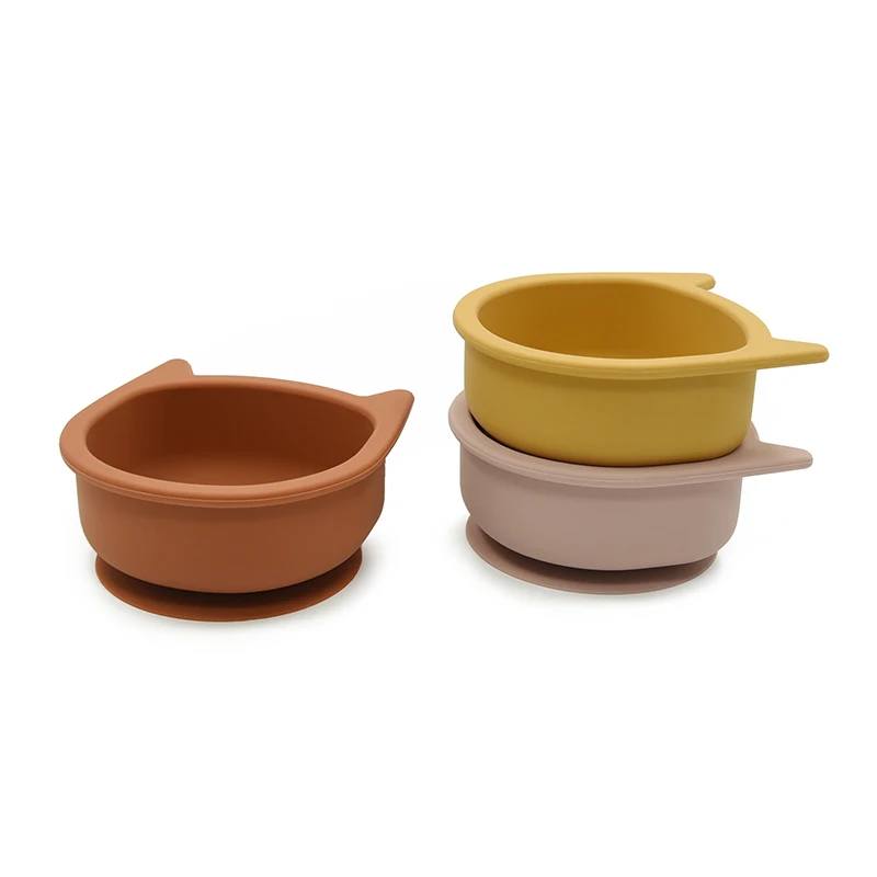 Eating Dining Kids Food Grade Silicone Baby Bowl Food Grade Baby Silicone Bowl With Suction