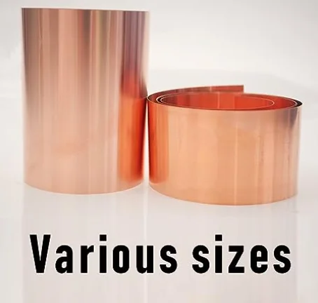 Pure Copper Metal Foil Roll 110 Copper Plate Roll Copper Strip Suitable for Jewelry, Crafts, Repair, and Electrical Appliances