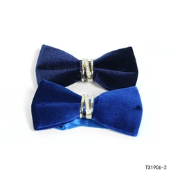 Various designs luxury crystal bow tie polyester bow tie for men