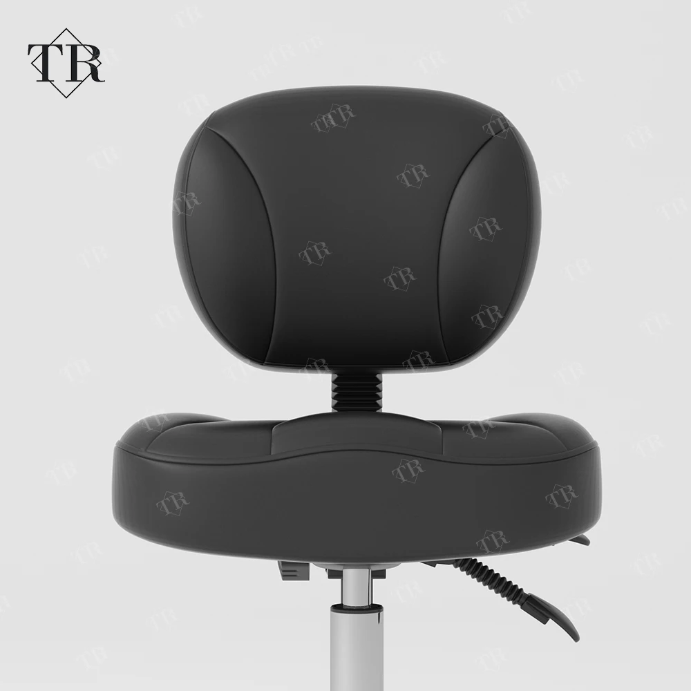 Turri Black Wholesale Commercial Premium Beauty Barber Chair Round Stool Barbershop Hair Salon Chair Moved Nail Stool