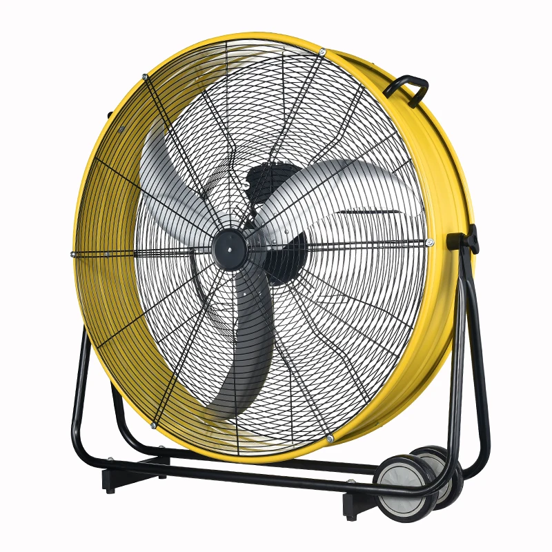 HJ-30ID High Velocity Metal Cooling Air Warehouse Garage Workshop Use Tilting Direct Drive 30 Inches Industrial Drum Fan