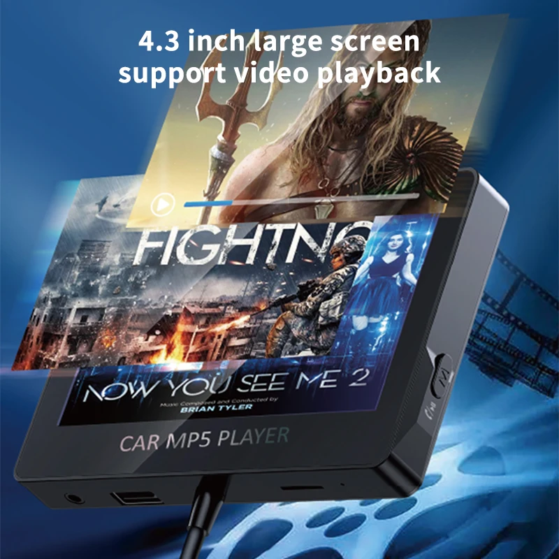 YEOPARM M6 car mp5 player 4.3 inch HD display 2 DIN FM transmitter MP3 MP4 car kit video player remote control car radio