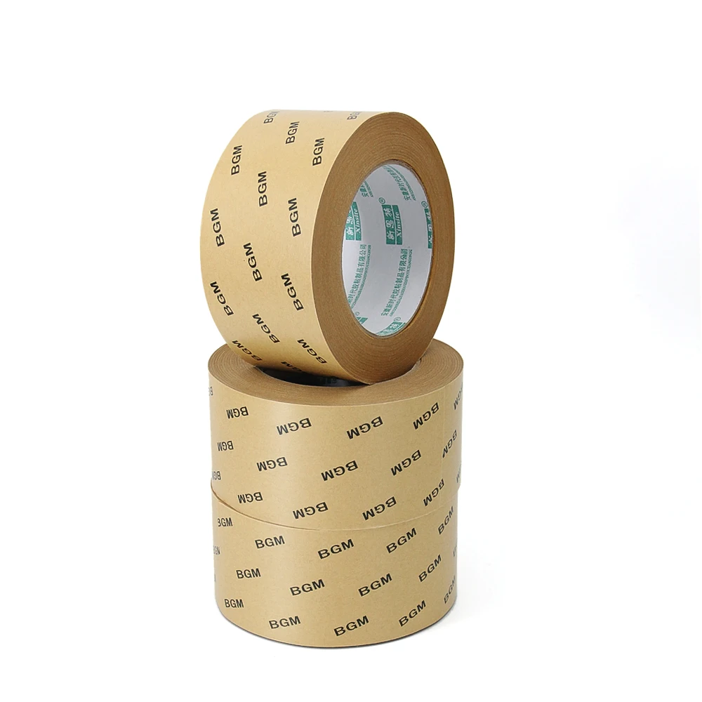 Custom Logo Printed Low MOQ Kraft Paper Packing Tape For Carton Packaging And Fixed Large Items