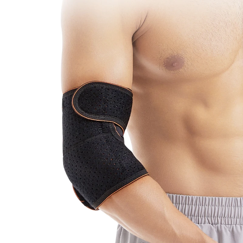 RUNYI OEM custom logo size breathable elbow support sleeve orthopedic elbow braces neoprene waterproof elbow support for adult
