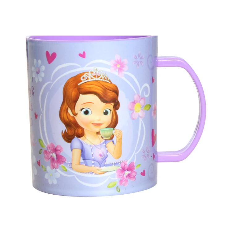 
High quality reusable cute cartoon printed toothbrush plastic cup kids cup 