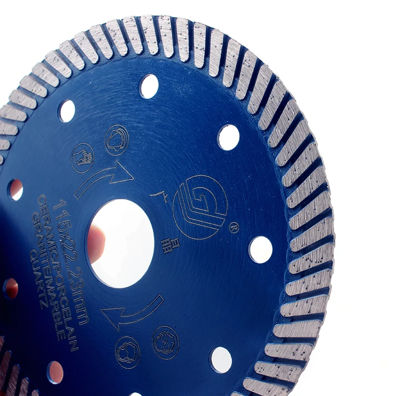 Turbo blade 100-230 мм Алмазный каменный режущий диск с фланцем для резки