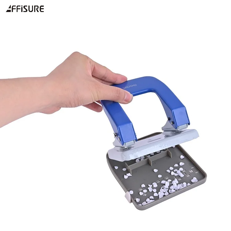 High Quality Hand Metal Two Hole Punch 25 Sheets Capacity Hole Paper Puncher For Desktop