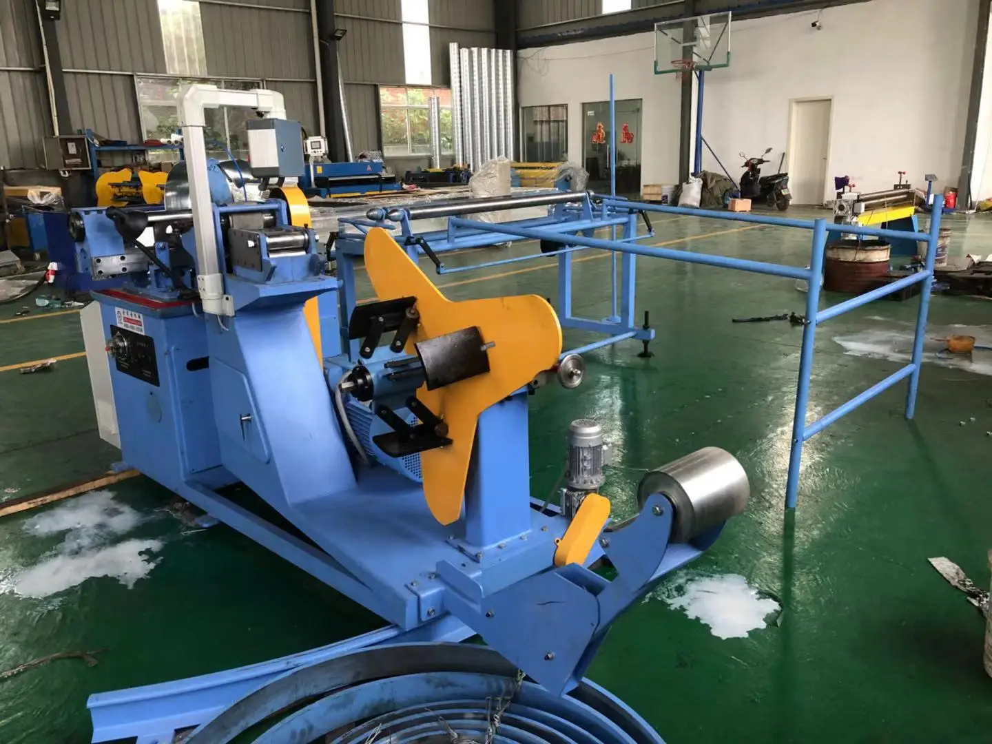 China factory directly sale Spiral round duct pipe forming making machine for HVAC air duct