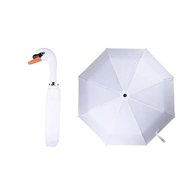 TP301 Esschert Design 30%off 21Inch 8K Fashion Custom Design Umbrellas Swan Handle Umbrella Foldable