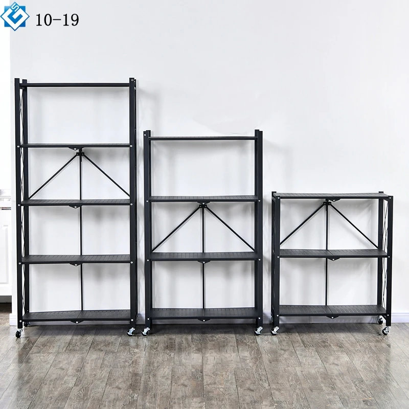 Space Saving Furniture Kitchen Organiser 3 4 5 Tier White Black Rolling Cart Wire Shelving Unit Metal Shelf Storage Display Rack