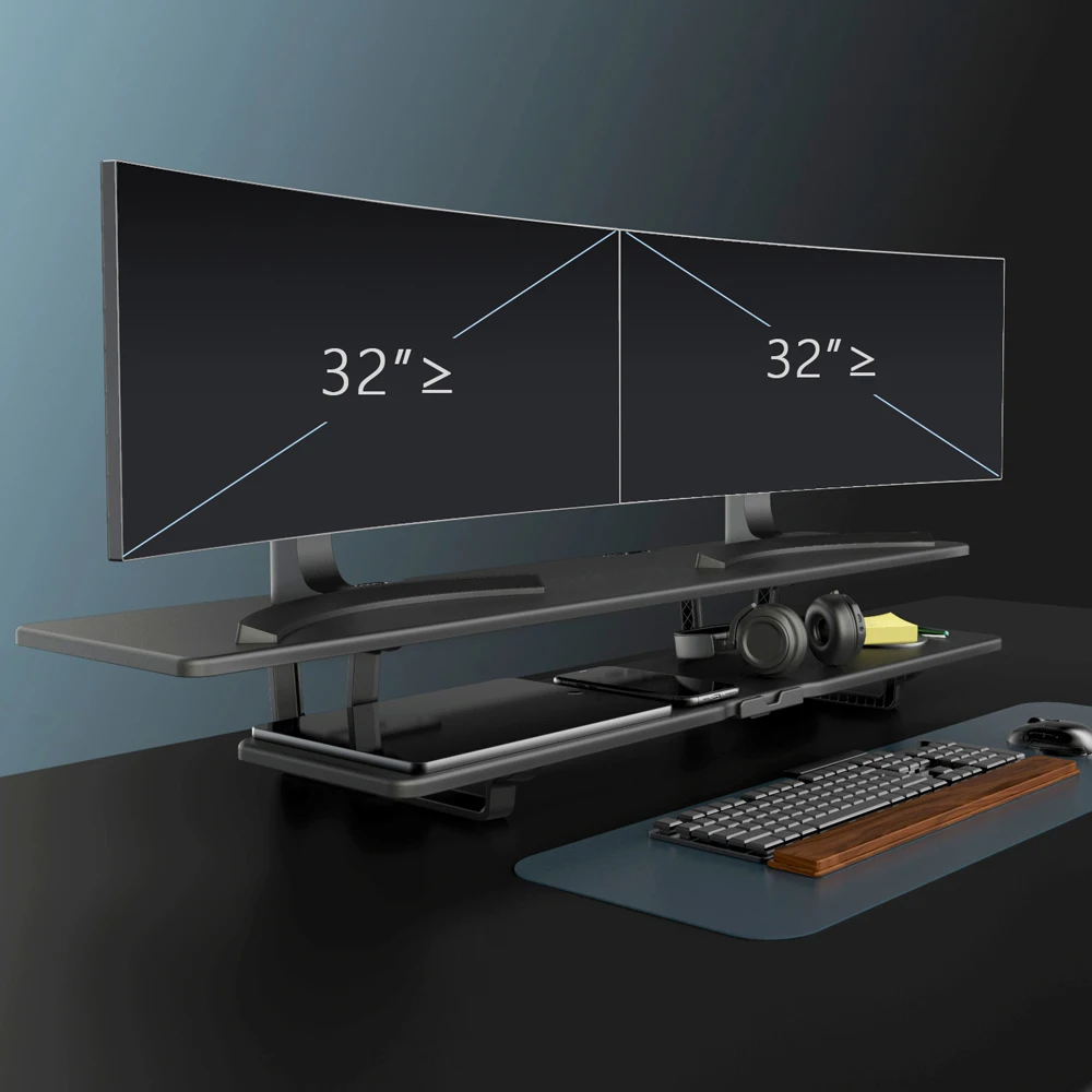 New Product HUB-USB Holder Extendable tablet monitor stand with printer for Computer Desk for Home Office Living Room or School