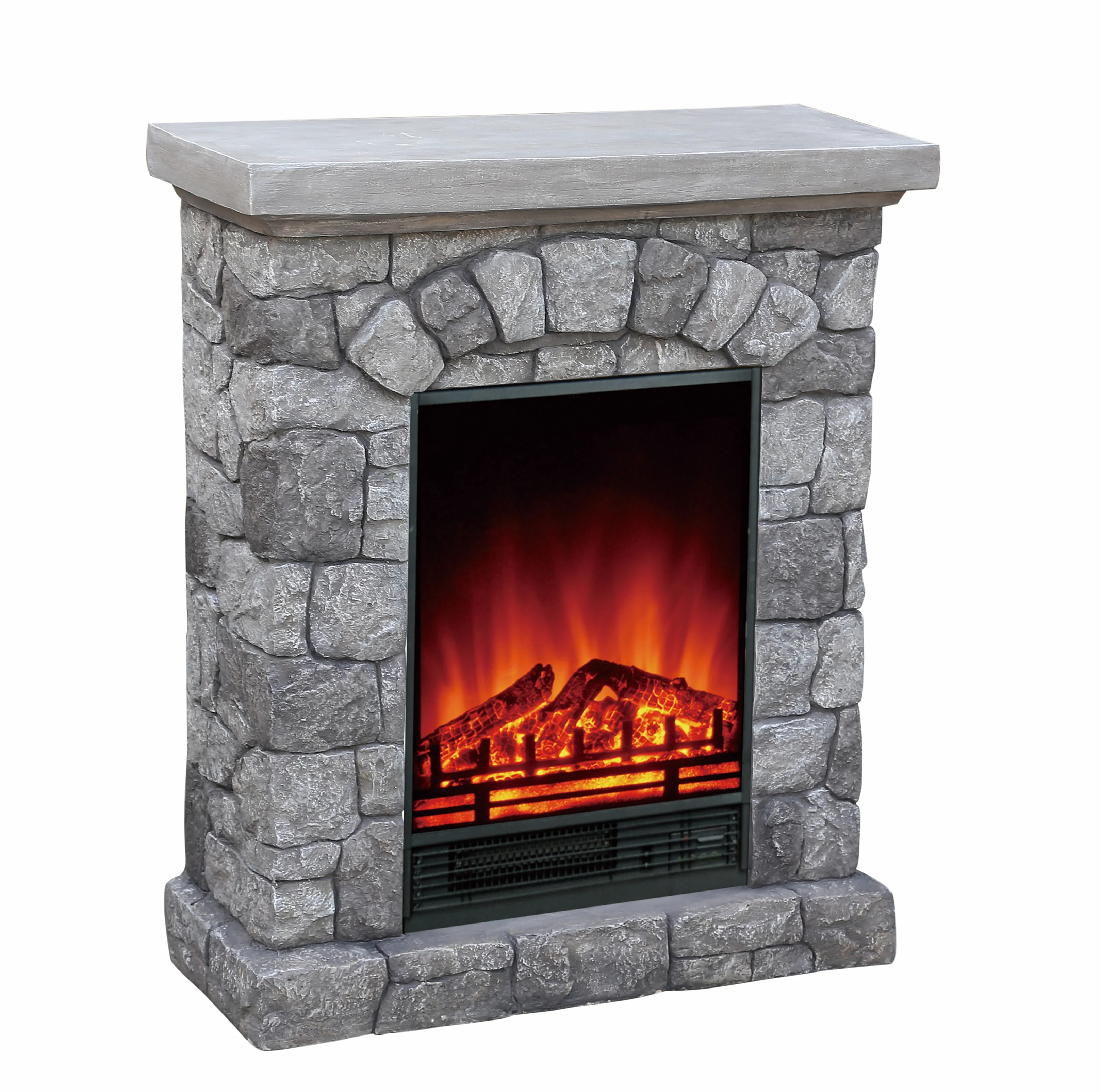 Faux Stone Mantel Electric Fireplace Artificial Stone Mantel Stone Surrounds Electric Fire Flame Decoration