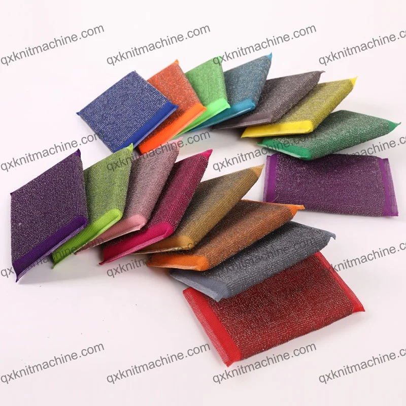Stainless Steel Wire Scrub Sponge Cloth in Roll Dish Scrubber Pad Fabric
