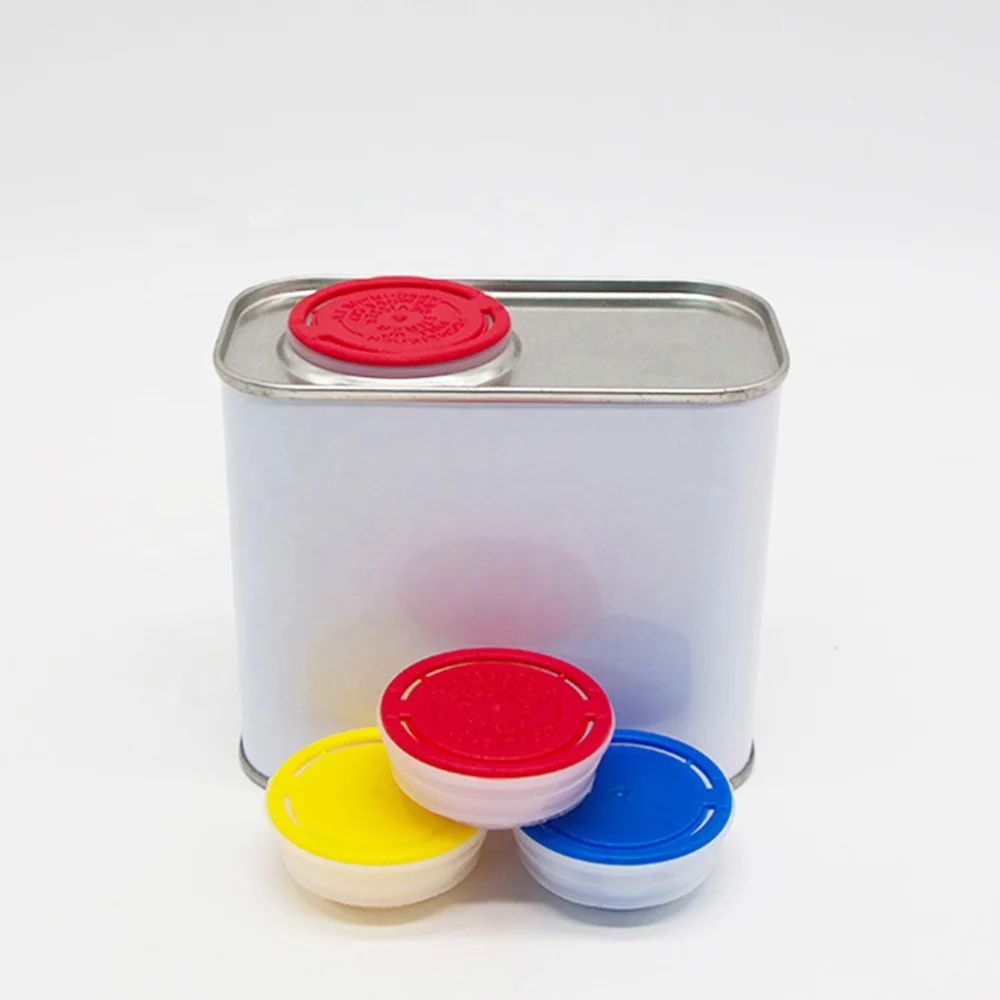 Wholesale 500ml metal tin can container print square empty motor engine oil tin cans