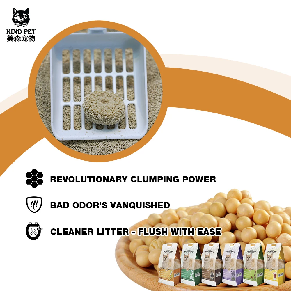Tofu Cat Litter 10L/4.6KG Strong Agglomeration Tofu Granule Cat Litter