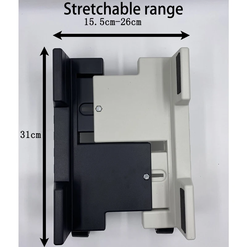 Smart-Furn PC tower stand holder cart mobile computer mainframe bracket ABS black white adjustable rolling desktop CPU sand cart