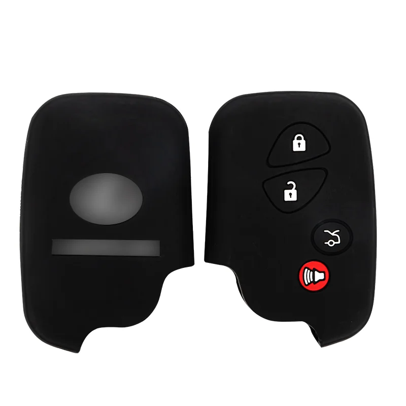 Customizable Silicone Remote Key Cover Fob Case Shell Car Key Holder with Protection Features Fit for Lexus 3/4Buttons Car Keys