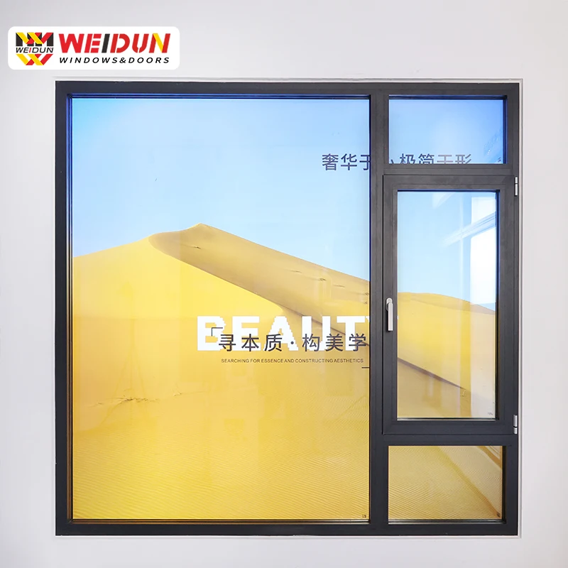 VF99 hot selling soundproof thermal insulation aluminum casement window house windows for private and commercial building