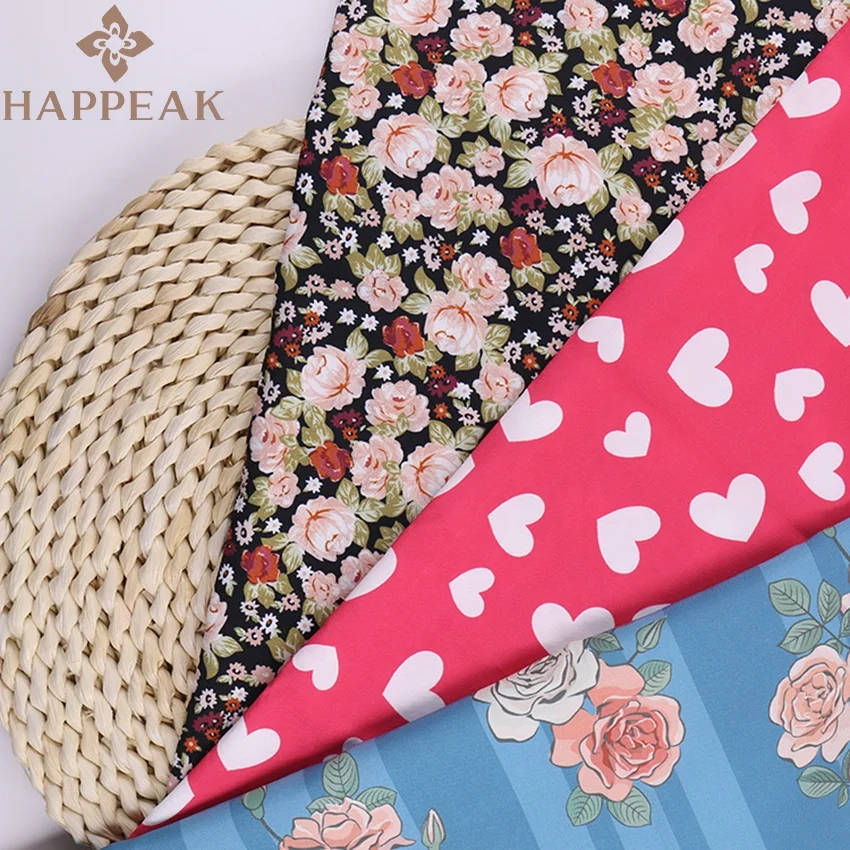 Оптовая продажа Полиэстеровая шифоновая ткань с цветочным принтом и