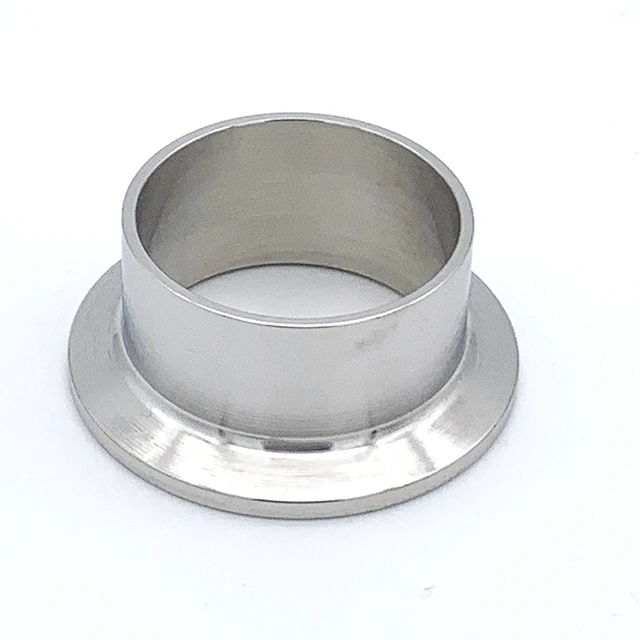 Sanitary Stainless Steel SS304/SS316L Ferrule Adaptor 14MMP 21.5mm Length Welding Tri-Clamp Ferrule
