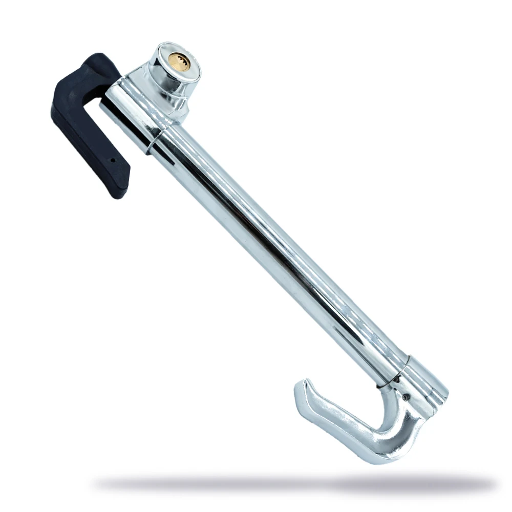 UMEDO Retractable Double Hook Heavy Duty Anti-Theft  Car pedal Steering Wheel Lock