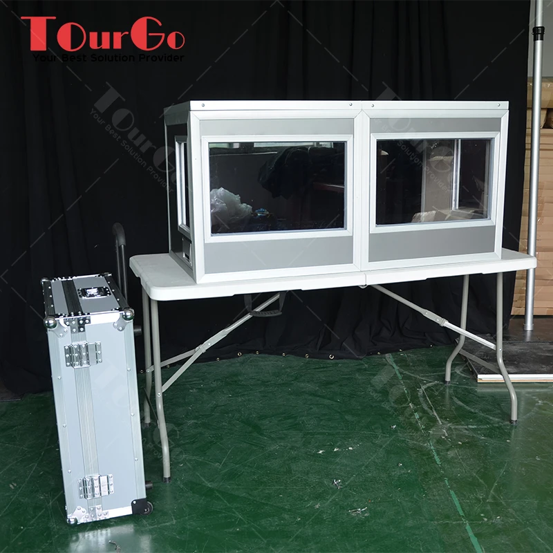Economy Tabletop Interpreter Sound Booth with Simultaneous Translation