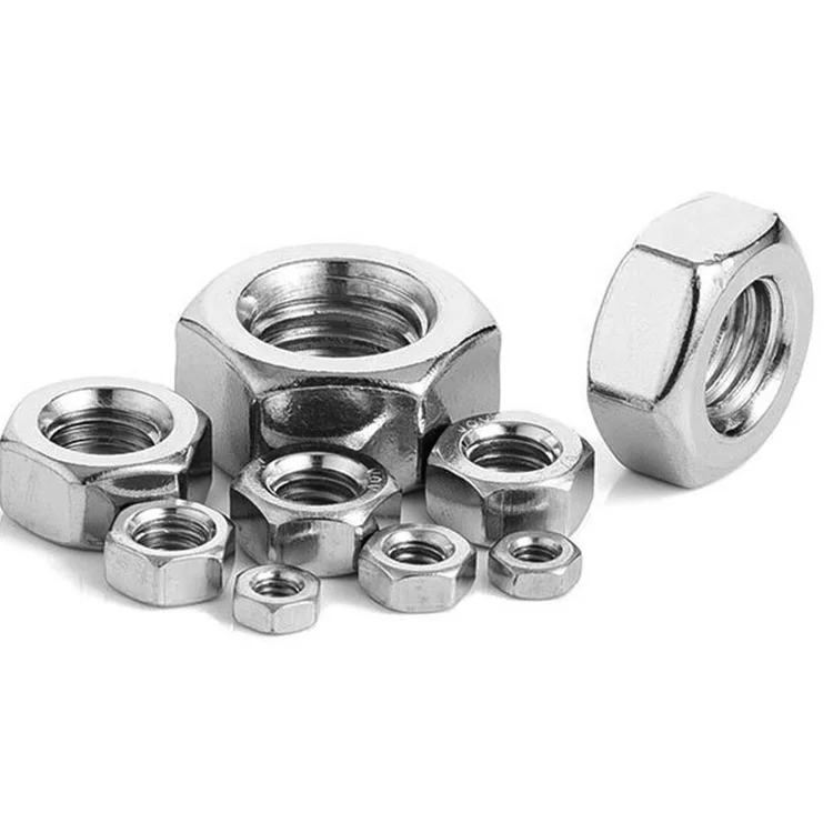
DIN 934 GB 6170 Stainless Steel 304 316 A2 A4 Hexagon Nut 