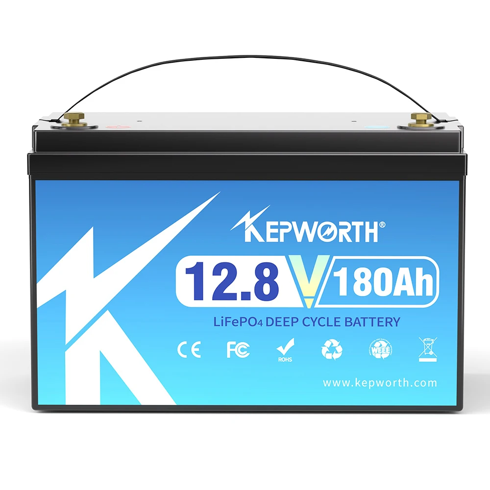 2024 hotsell Kepworth 12V 180Ah LiFePO4 Lithium Iron Phosphate Battery Built-in BMS 4000+times Cycles Power Home Energy Storage