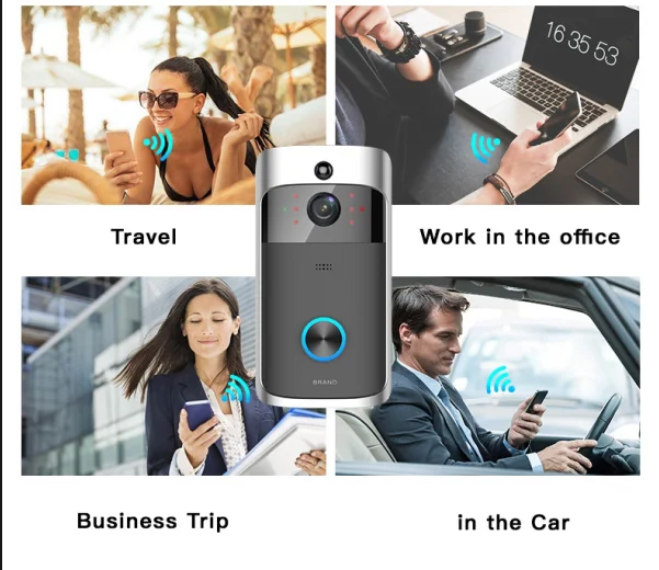 
Hot Sale 720P/1080P HD Wholesale Smart ring Video Doorbell phone 