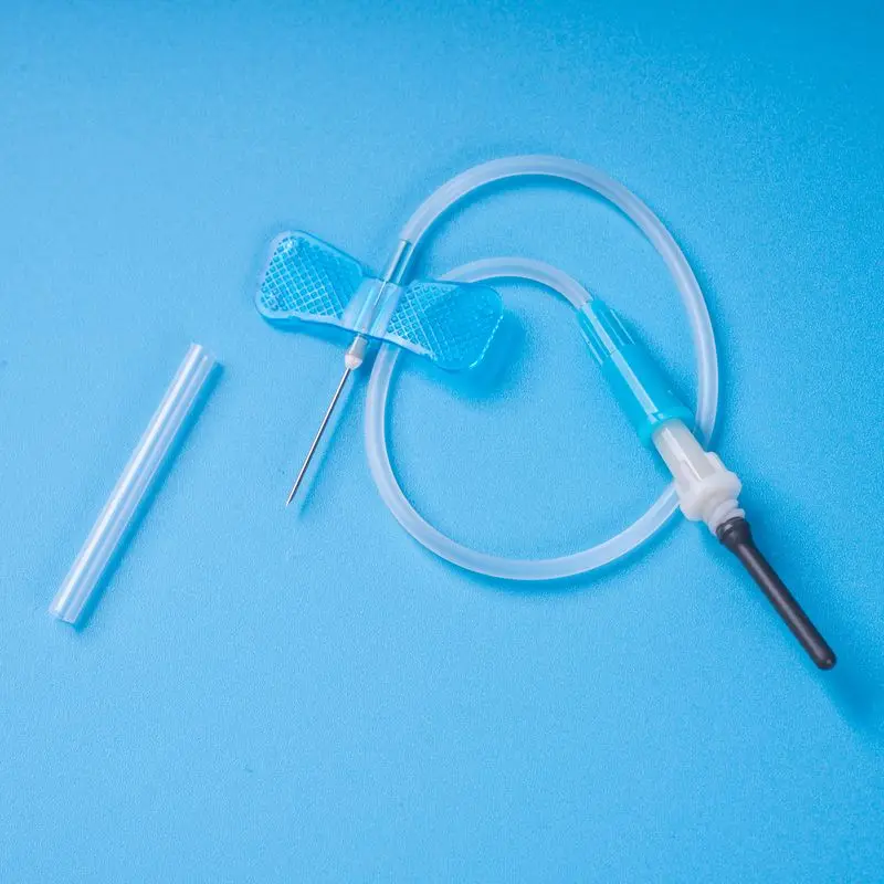 Disposable Butterfly Needles; venous blood collection; 23G Blue