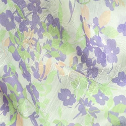 Y5005# Floral Digital fashion pattern Printed tencel lyocell nylon Woven jacquard Fabric Silk Women Dress Fabric wholesale