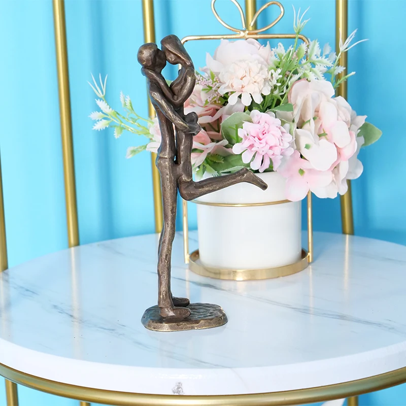 Hot Sale Love Sign Decoration Stone Carvings And Sculptures Bronze Sculpture Figure Cast Iron Statues