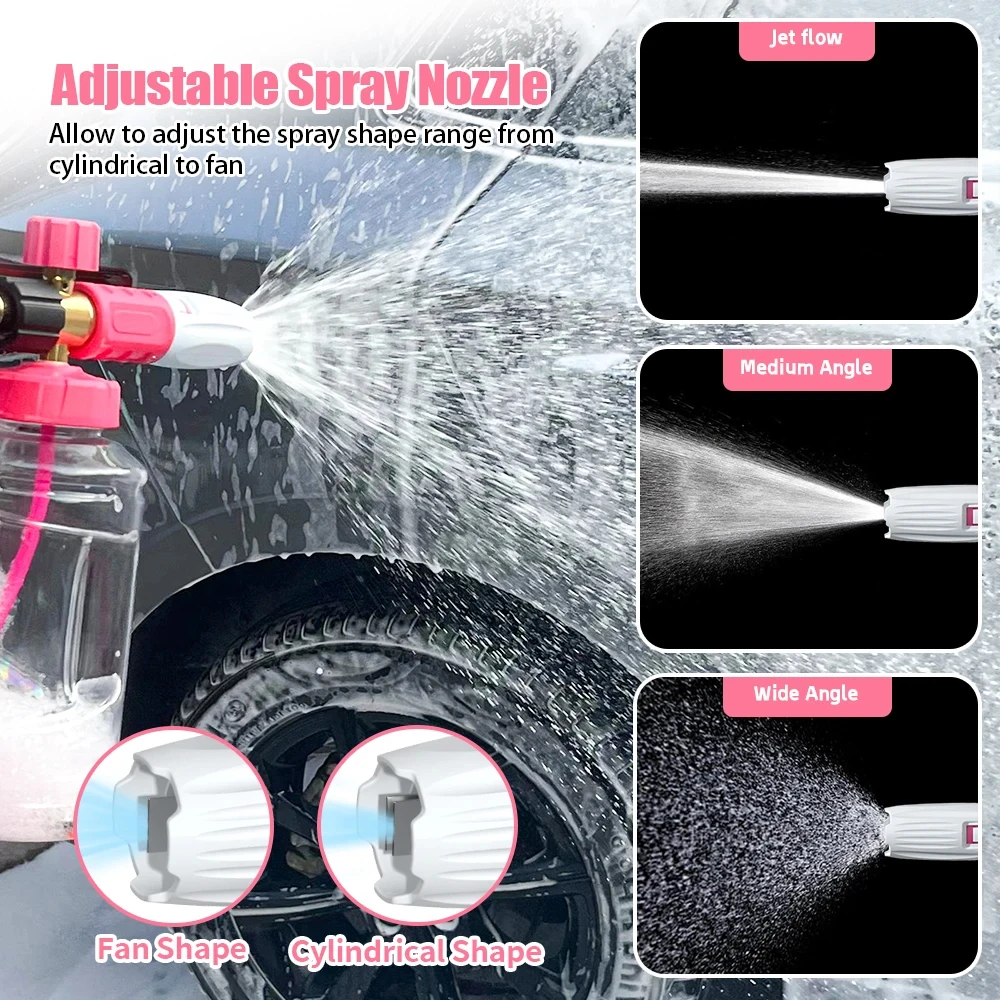 1L Snow Foam Lance for Karcher K Series Pressure Washer Adjustable Nozzle Car Foamer Jet Sprayer for Cleaning Various Cars
