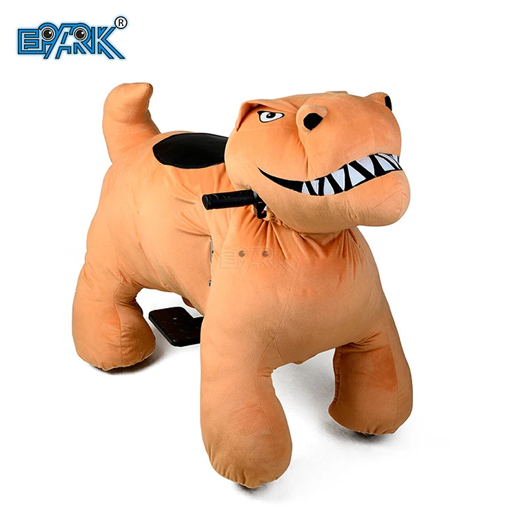 Amusement Park Coin Operated Kiddie Ride Large Remote Control Motorize Plush Riding Equipment