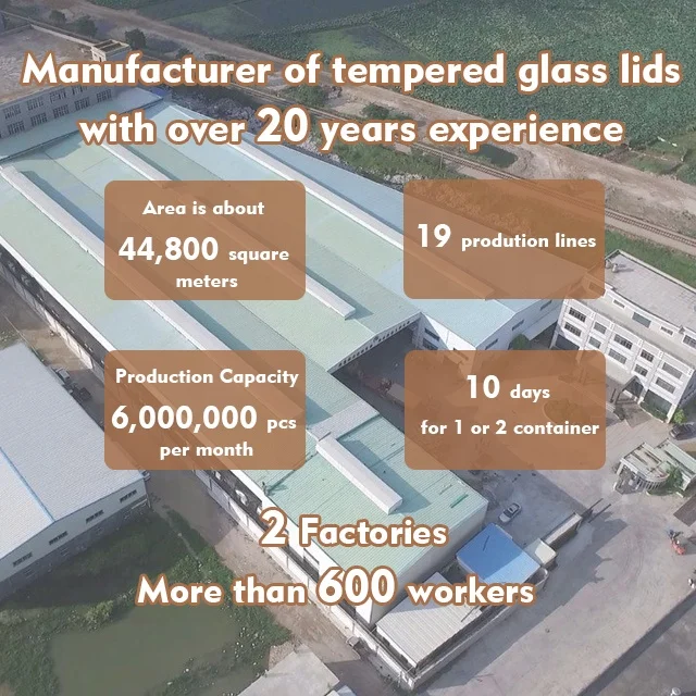 Electroplated Stainless Steel Ring glass pot cover Golden PVD Tempered Glass Lids Cookware Glass lids for Pots and Pans