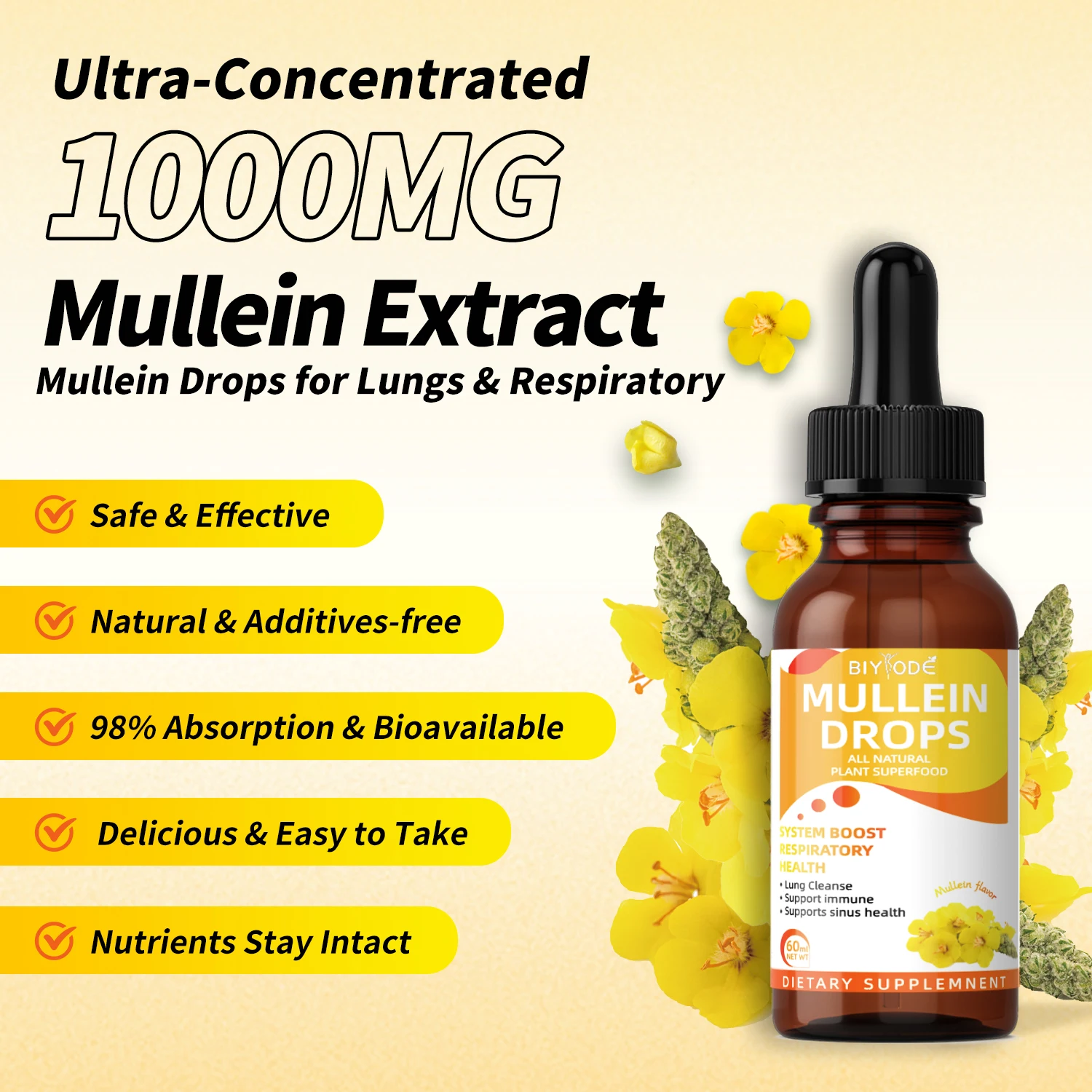 Mullein Leaf Extract Drops