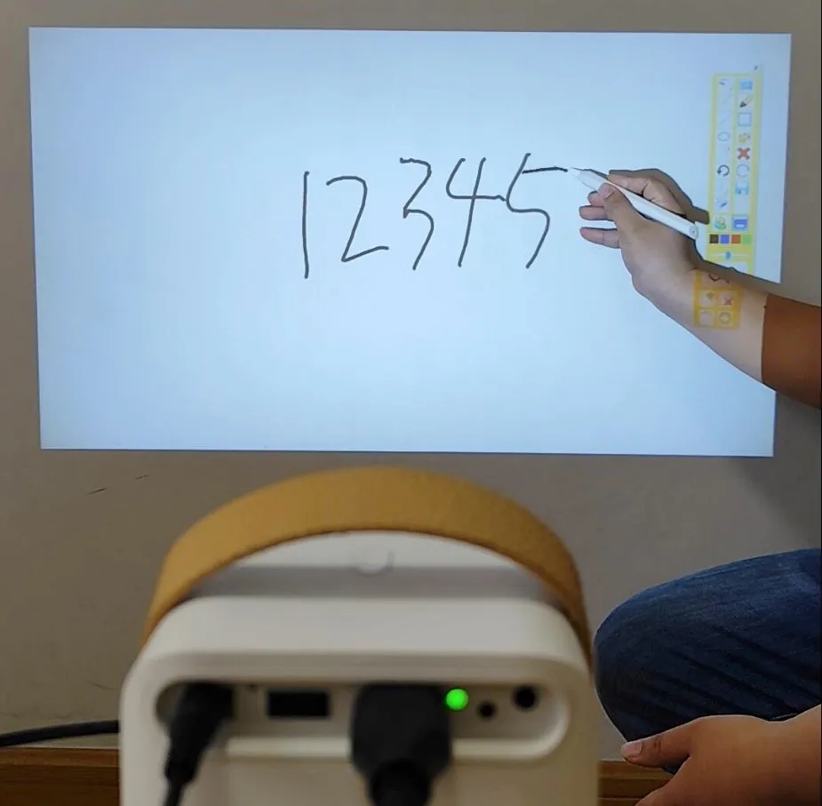 Dual Android windows Smart portable interactive projector Wifi pen touch interactive projector Home theater Multi points