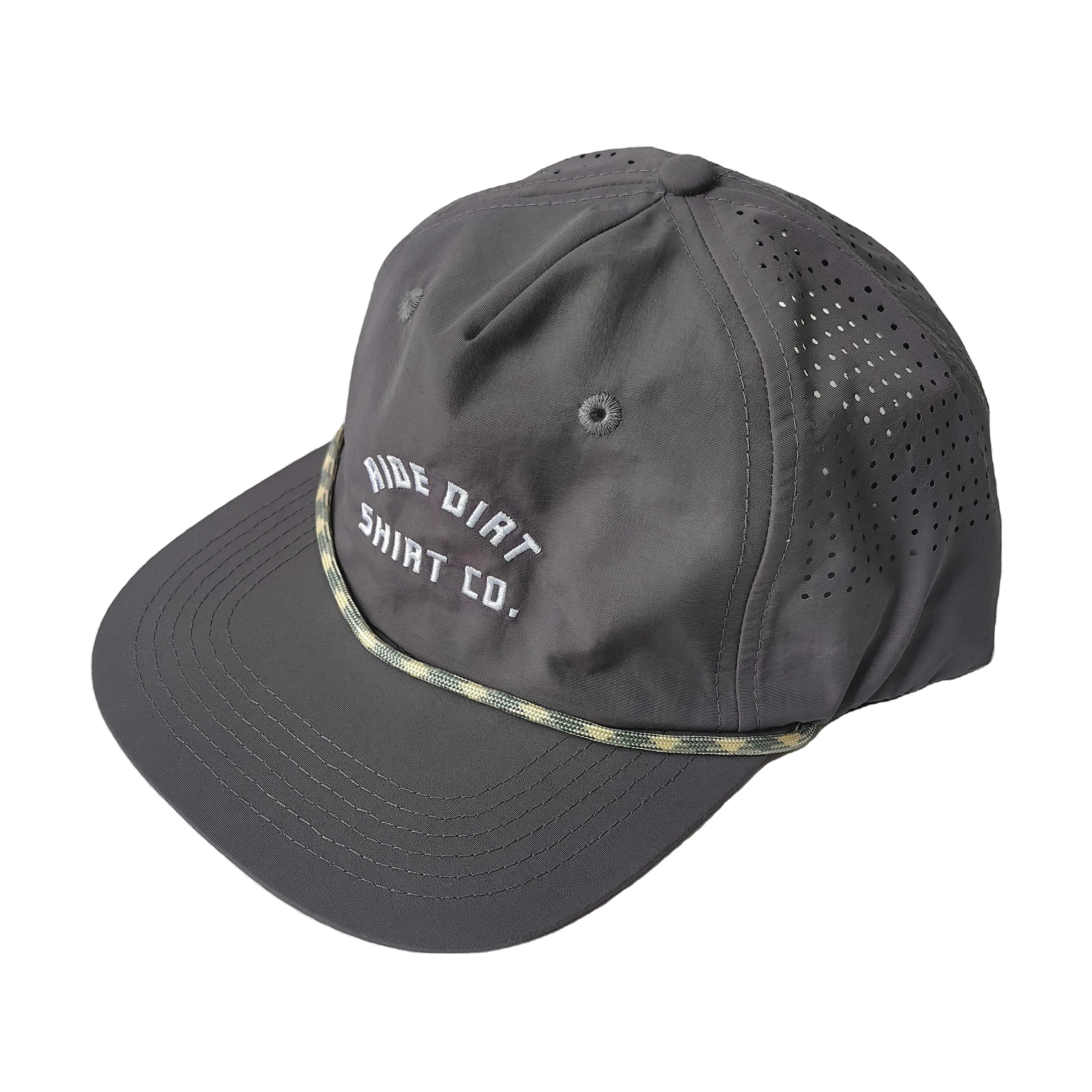 Мужская 5 панельная бейсболка с перфорированной лазерной резкой