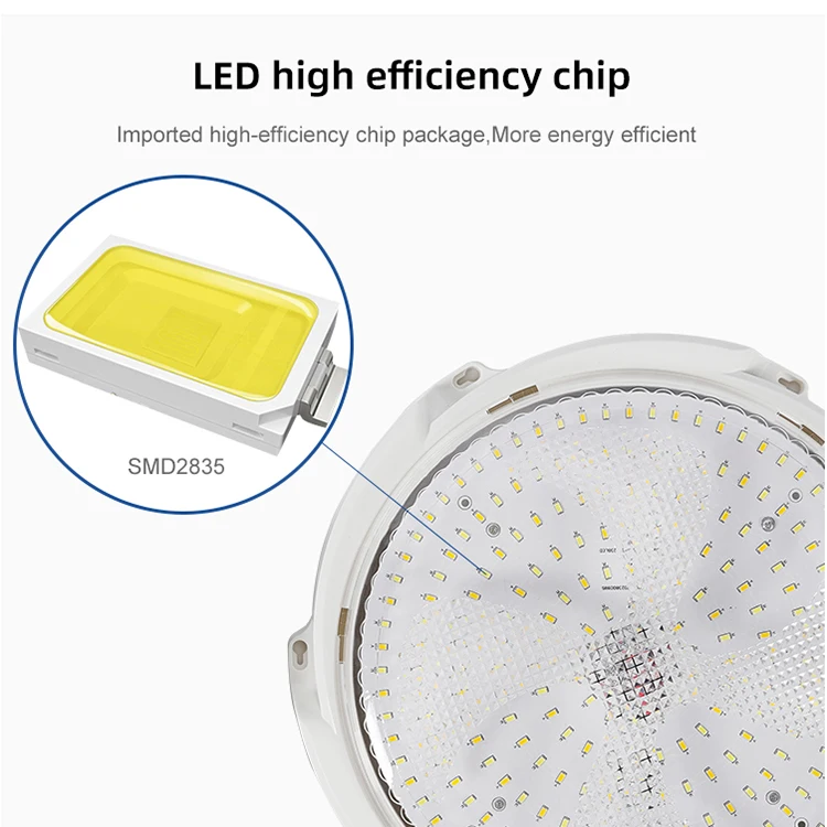 Низкая цена пластиковая ярдовая лампа ABS SMD наружный светодиодный потолочный светильник на солнечной энергии 40 Вт 60 100 200