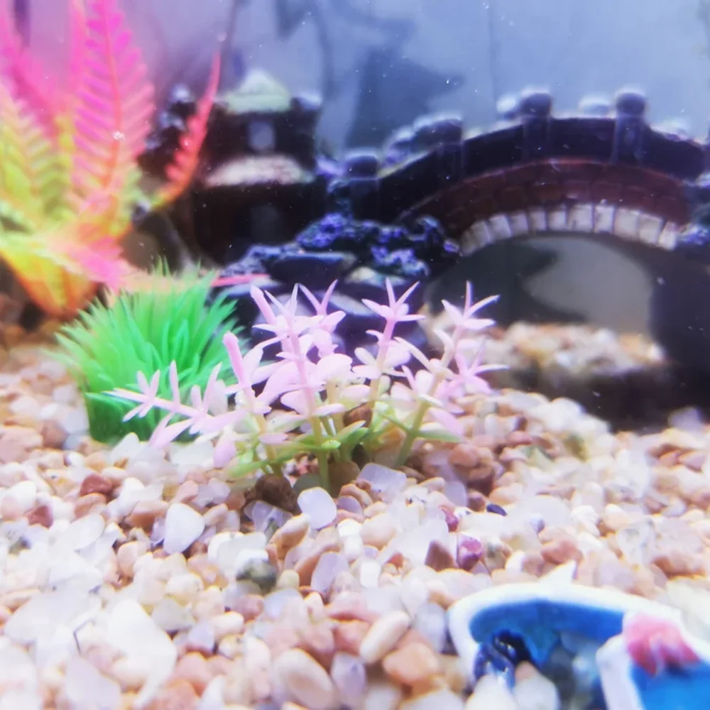 Various Colorful Aquarium Plants Small Size Fish Tank Decoration Artificial Aquatic Plants