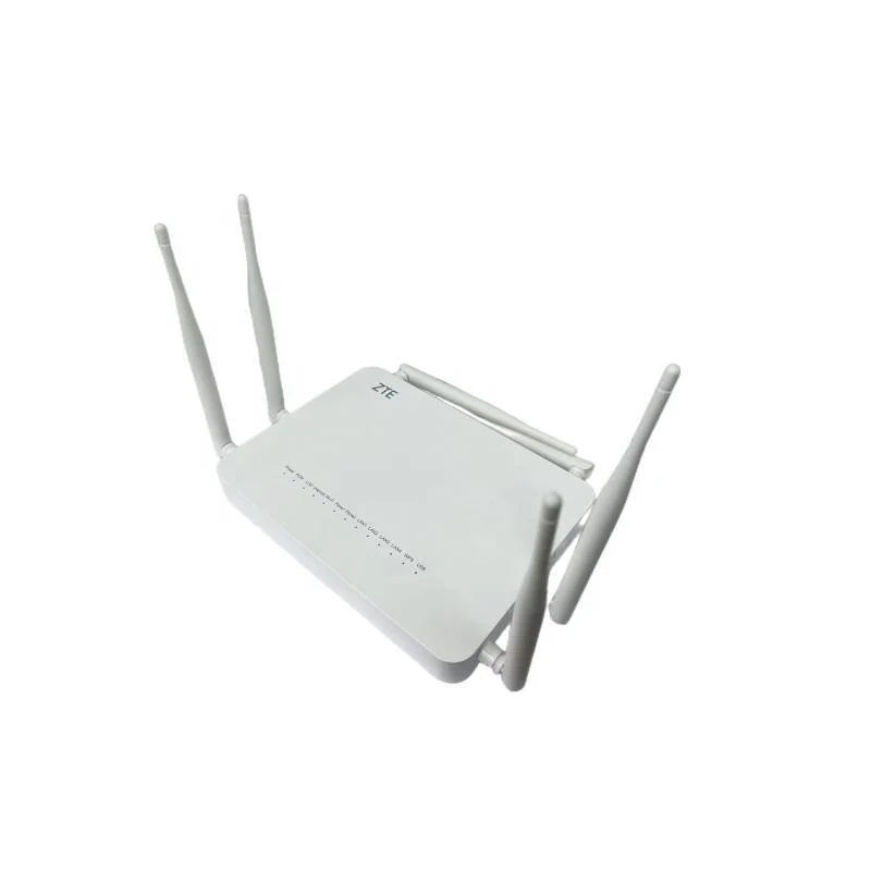 New English Firmware 6 Antenna Zte F680 4ge+2pots+high Dual Band Wifi Gpon Ont Onu F680