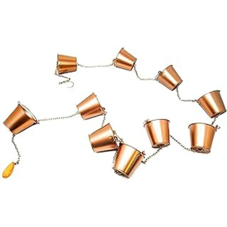 Hot selling custom size Multiple types Good Quality garden decorative rain chain